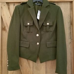 Dark Olive Green Sweater Jacket